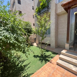 Fully Furnished 3-Bedroom Ground Floor Apartment with Private Garden in Wadi Saqra – Amman