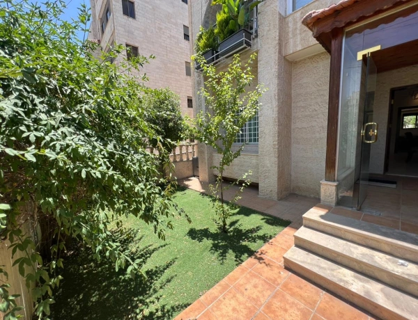 Fully Furnished 3-Bedroom Ground Floor Apartment with Private Garden in Wadi Saqra – Amman