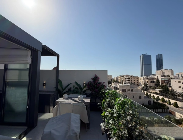 Luxury 3-Bedroom Duplex Rooftop Apartment for Rent in Abdoun, Amman