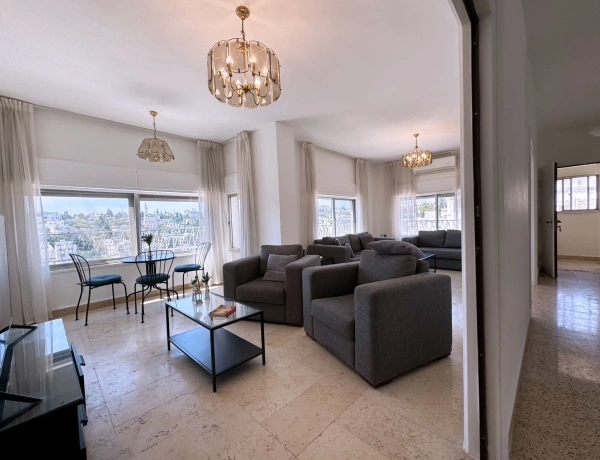 Charming Weibdeh Apartment with Panoramic Citadel & Amman Views
